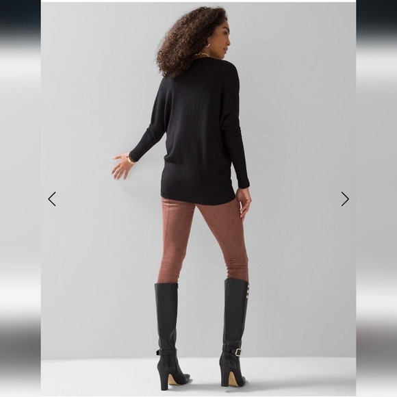 NEW Vegan Suede WHBM Runway Legging Sz 8 - Picture 3 of 5